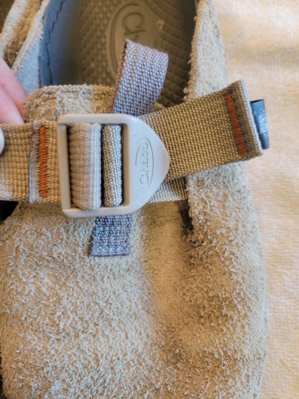 Chaco Suede Closed Toe Clogs Mules Adjustable Strap Women's 10 - Picture 6 of 7
